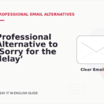 Professional Alternative to ‘Sorry for the delay’