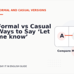 Formal vs Casual Ways to Say ‘Let me know’