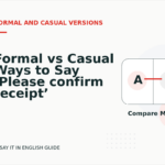 Formal vs Casual Ways to Say ‘Please confirm receipt’
