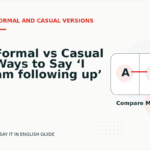 Formal vs Casual Ways to Say ‘I am following up’