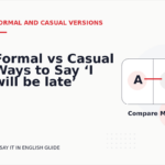 Formal vs Casual Ways to Say ‘I will be late’